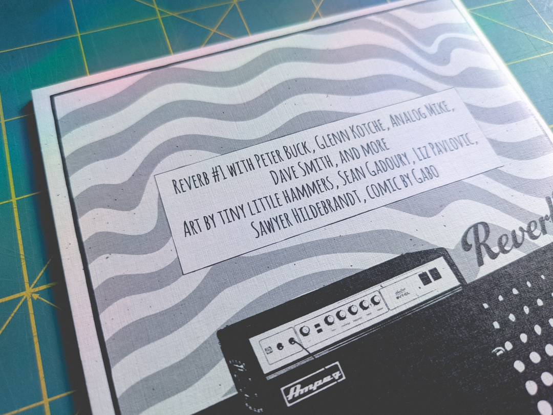 Photo of the back cover of the zine