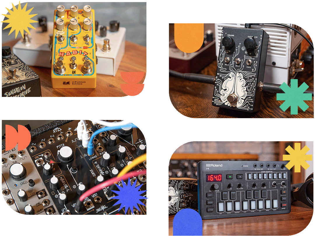 A screenshot of the Reverb homepage featuring a banner for the July 4th sale