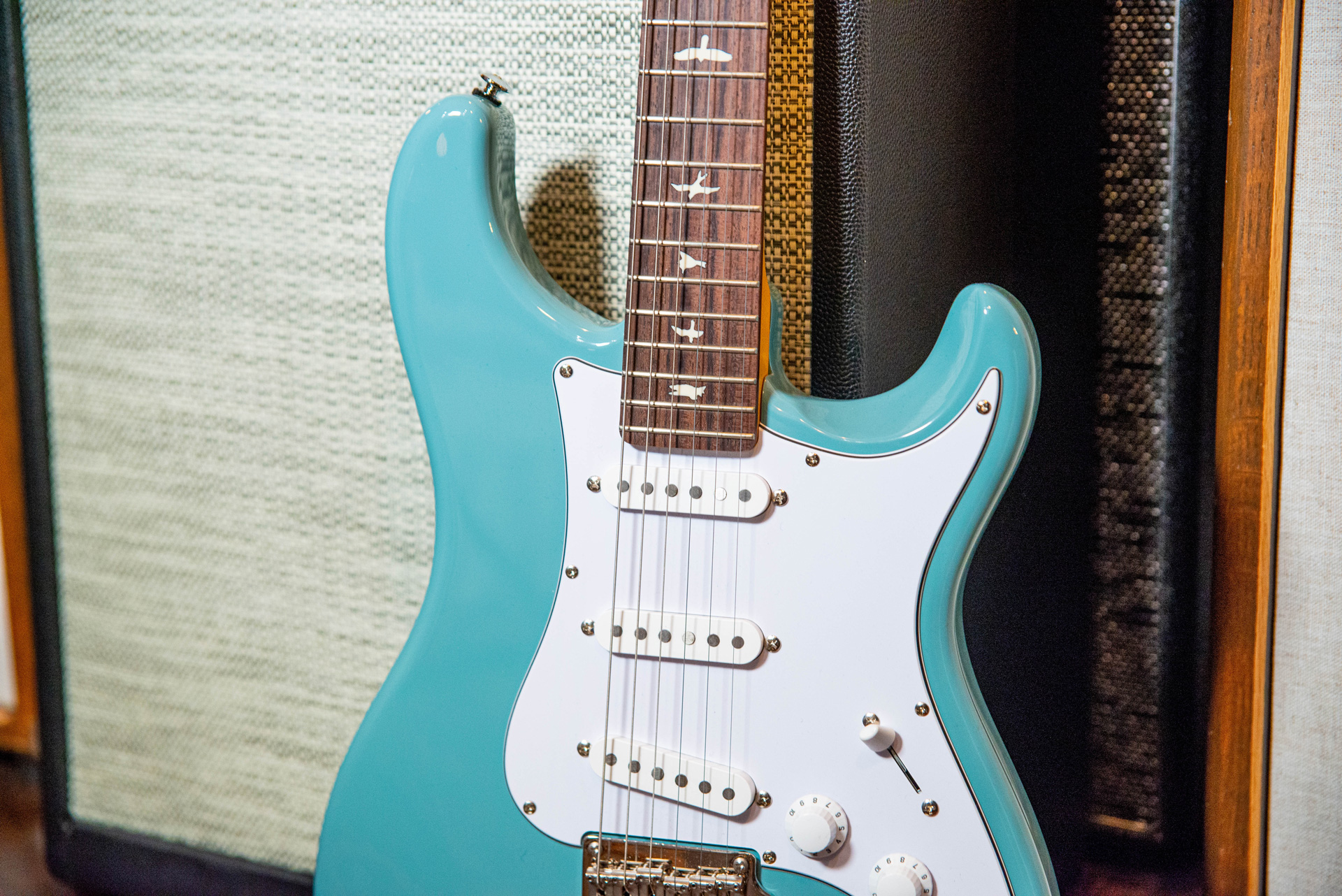 Photo of a Warm Audio tube EQ on a decorative background